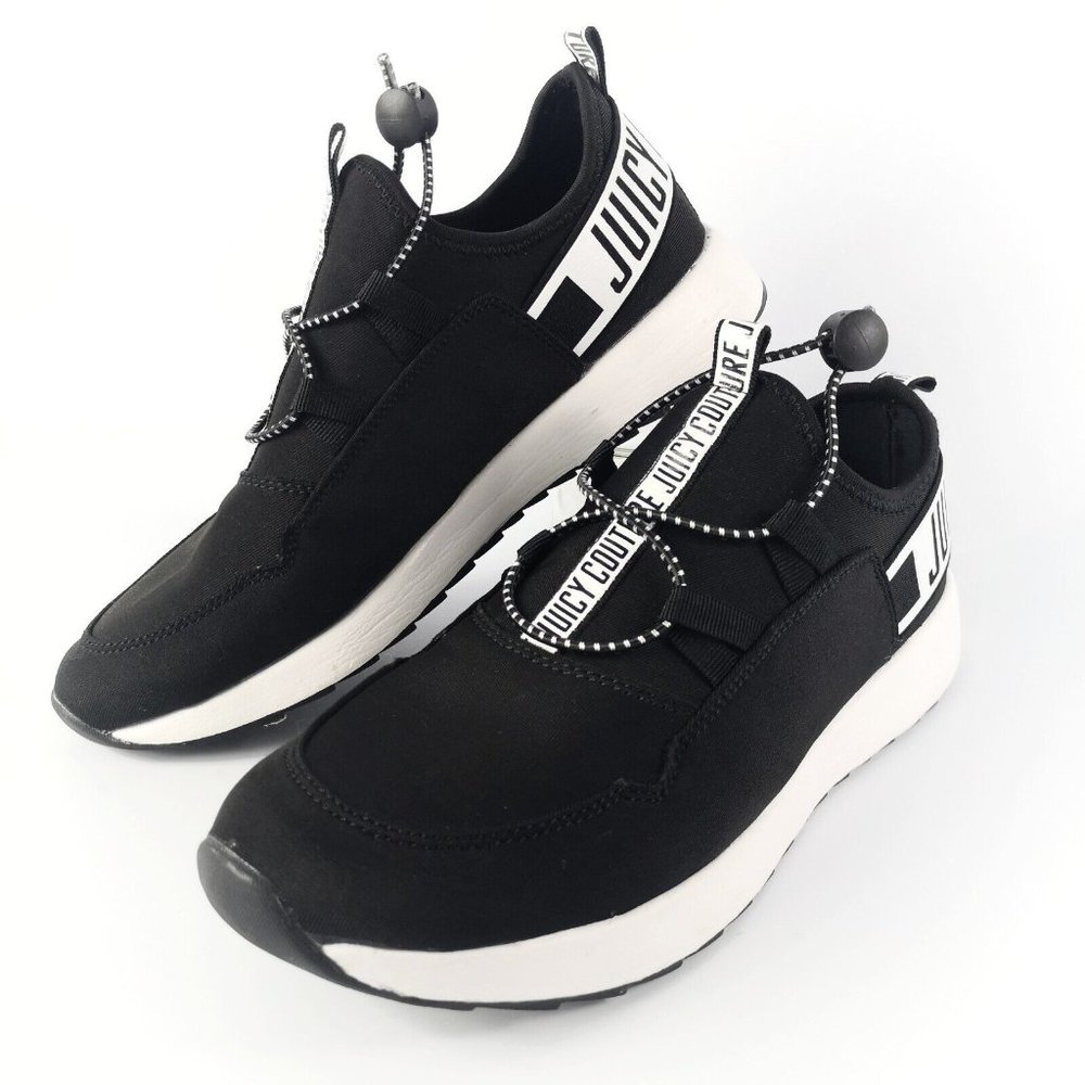 Women's Juicy Couture Black And White Sneakers 8.5 US LIKE NEW